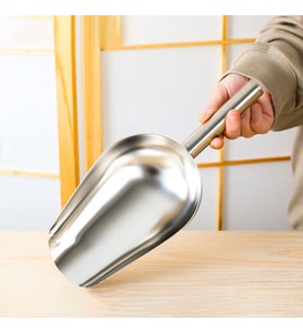 Çelik 19,5 cm Baharat Kuruyemiş Bakliyat Erzak Küreği cin792