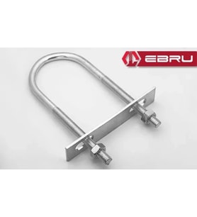 U Civata, Karşılık Demiri + Somunlu - M10X60 - 20 Set