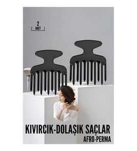 ModaCar Kıvırcık Saç Açıcı Afro Perma Tarağı