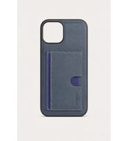 iPhone 14 Kartlıklı Standlı Lüx Kılıf Lacivert