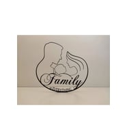 Family Aile Çocuk Masa Süsü Biblo Hediyelik 25cm Plastik