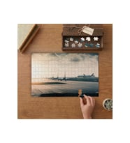Uçak Pisti Tasarımı 240 parça Ahşap Puzzle Ahşap Kutuda MP04139