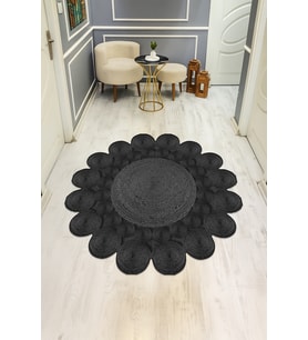 Dijital Baskı Modern Kaymaz Taban Halı H0382