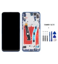 Tkgz - P Smart Z Uyumlu Lcd Ekran Dokunmatik Servis Lcd ÇITALI MAVİ + TAMİR SETİ