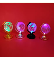 Mini Işıklı Cam Kristal Dünya