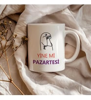 Yine Mi Pazartesi Komik Göndermeli Sözler Hediyelik Seramik Kupa Bardak