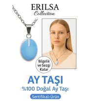 Sertifikalı Oval Ay Taşı Doğal Taş Kolye -Gümüş Aparat Dişil Enerjiyi Güçlendirir İçsel Denge Taşı (Çok Renkli)