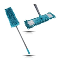 Makarna Şönil Kuru Nemli Palet Tablet Mop Yedek Seti Takımı - 3 ad Mop + Mop Tutucu + Sap - 50 Cm.