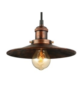 RİOLİGHT RETRO BAKIR ESKİTME TEKLİ METAL SARKIT ŞAPKA ÇAPI: 23CM (Siyah)