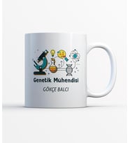 Genetik Mühendisi isme özel Meslek kupa bardak