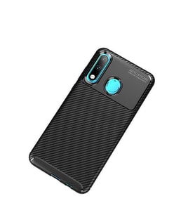 Huawei P30 Lite Kılıf Karbon Silikon Case (Siyah)