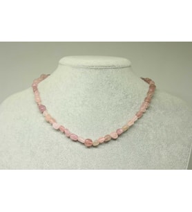Pembe Opal Taşı Doğal Parçalar Kolye (Klipsli) (25502)