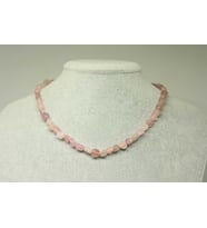 Pembe Opal Taşı Doğal Parçalar Kolye (Klipsli) (25502)
