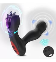 Uzaktan Kumandalı Akıllı Isıtmalı Dil Hareketli ve Titreşimli G-Spot Uyarıcı Su Geçirmez 2 in 1 Vibratör