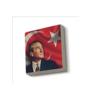 Mustafa Kemal Atatürk Baskılı Taş Magnet 5X5