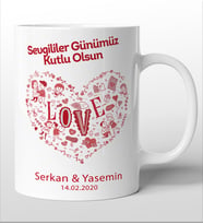 Sevgililer Gününe Özel Kupa Bardak 12