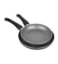 Cem Dynamic Stone Granit Tava Takımı 2 Li Set 24+26cm (Siyah-Haki-Gri)
