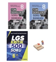 LGS 8. SINIF TÜM DERSLER SAYISAL - SÖZEL VE KRİTİK 500 SORU 3LÜ SET