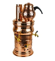 Bakir Odunlu Pinkin Semevari 7,5 Litre Ymnbakir046
