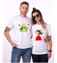 Tshirthane Kurbağa Prenses Sevgili Kombinleri Tshirt Kombini (Tek Ürün Fiyatıdır.)