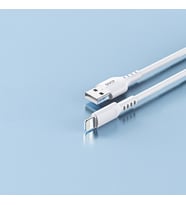DVIP L13 6A 110W UsbA to Lightning Data ve Hızlı Şarj Kablosu 1M Beyaz