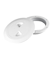 Kontrol Hatchi, Yuvarlak, Baskılı Kilitli, Beyaz, İç.Ø133mm (Karışık)