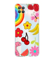 PrintiFy Oppo Reno 4 Lite ile Uyumlu Water Color 5  Kamera Korumalı Şeffaf  Kılıf