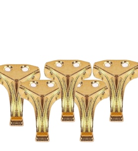 Metal Aysak Epoksi Tepsi Tesbih Kutusu Ve Aksesuar Ürünleri İçin Mini Ayak 100 lü  2,5 Cm  Gold