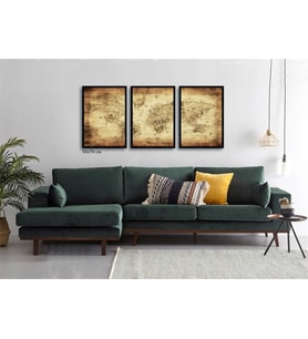 Çerçeveli Doku Efektli Tablo Seti 160x70 cm