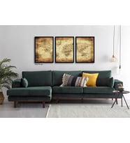 Çerçeveli Doku Efektli Tablo Seti 160x70 cm