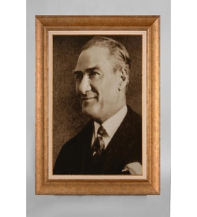 Çerçeveli Paspartulu Atatürk Tablo a789 (Gold)