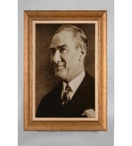 Çerçeveli Paspartulu Atatürk Tablo a789 (Gold)