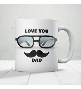 Love You Dad Baskılı Babalar Günü Kupa Bardak-Mod1