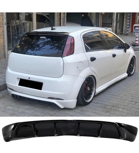 Fiat Punto Grande Rieger Arka Ek Difüzör Siyah Plastik 2005-2009 Arka-difizör-bodykit-ek-karlık