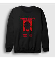 Presmono Unisex Siyah Space Astroworld Travis Scott Sweatshirt 43300tt