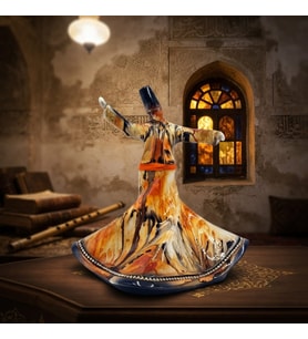 Semazen Dekoratif Biblo / Seramik - 22 CM