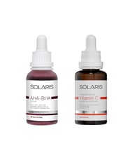 Solaris Cilt Tonu Eşitleyici Canlandırıcı Aha %10 + Bha %2 Serum 30 ml Ve Leke Karşıtı C Vitamini Serum