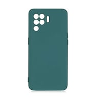 Coverzone Oppo Reno 5 Lite ?le Uyumlu K?l?f Z-Mara Lansman Vieri Tam Koruma Arka Kapak Kamera Koruma �?k?nt?l? P�r�zs�z Y�zey Koyu Ye?il