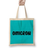 Omicron Sosial Distancing Bez Çanta Uzun Saplı