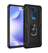 Xiaomi Poco X2 Kılıf Yüzüklü Zırh Tank Vega (Siyah)