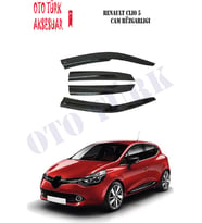 Renault Clio 5 2020 Mugen Cam Rüzgarlığı Ön-Arka (Siyah)