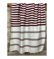 El Dokuması Bambu Bordo Plaj Peştemali 90x190