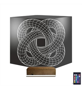 Luvivia Geometrik Dekoratif 3D Lamba - Masa Gece Lambası