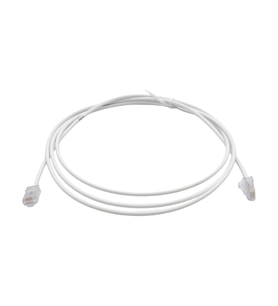 PATCH CORD  UTP CAT6 2 MT SLIM WHITE  (08F007)