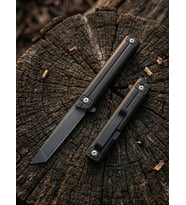 Knivox Browning Profesyonel Siyah Tanto Namlu D2 Çelik Çakı - Ultra İnce Tasarım