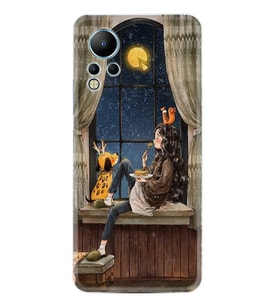Infınix Note 12 Kılıf Resimli Desenli Baskılı Silikon Dog And Girl 1358