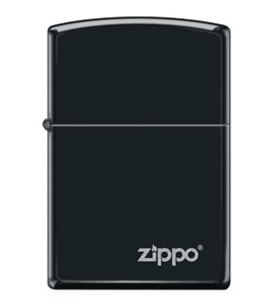 Zippo Mat Siyah Logo Çakmak(218C-000033)-Z187