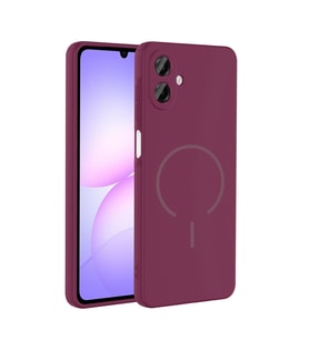 Samsung Galaxy A07 Uyumlu Kılıf M-safe Şarj Özellikli Zore Meta Kapak