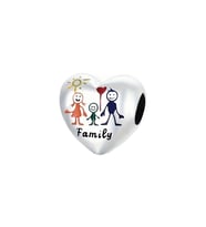 Family Kalp Boncuk Charm