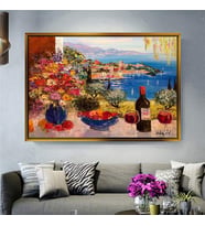 Altın Çerçeveli dekoratif tablo a637 (Gold)